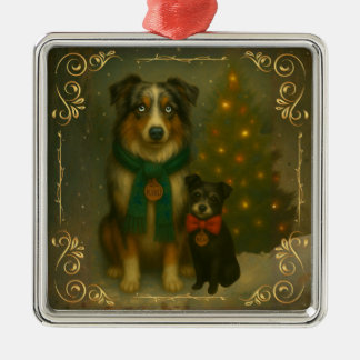 Christmas Ornament – Cozy Dog Holiday Keepsake Aus Metall