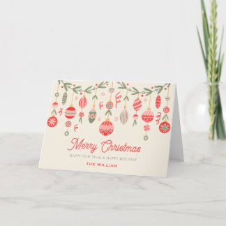 Christmas ornament feiertagskarte