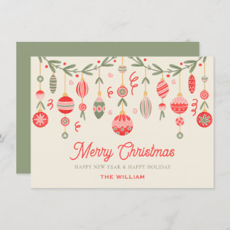 Christmas ornament feiertagskarte