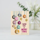 Christmas ornament feiertagspostkarte (Stehend Vorderseite)