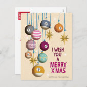 Christmas ornament feiertagspostkarte (Vorne/Hinten)