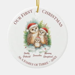 Christmas Ornament - First Christmas Family of 3