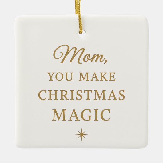 Christmas Ornament for Mom – Magic Christmas (Vorderseite)