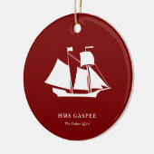 Christmas Ornament — HMS Gaspee (Links)