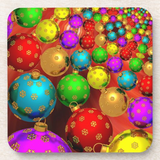 Christmas Ornament Jamboree Getränkeuntersetzer (Vorderseite)