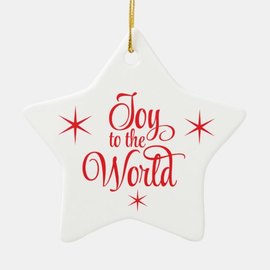 Christmas Ornament Joy to the World (Vorne)