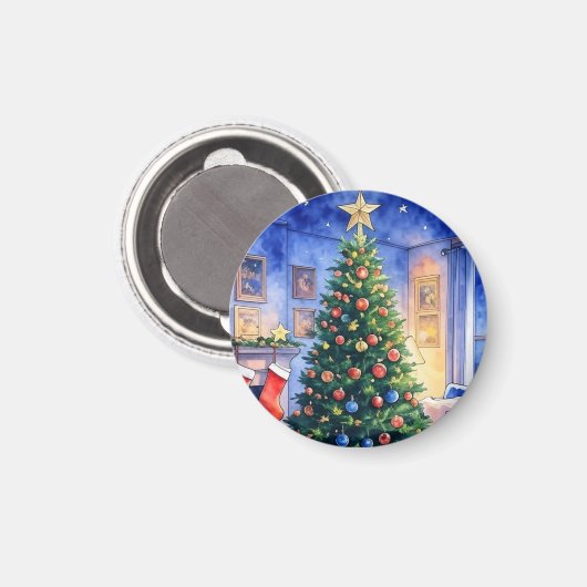 Christmas ornament magnet (Vorderseite/Rückseite)