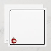 Christmas ornament note card mitteilungskarte (Vorne/Hinten)