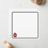 Christmas ornament note card mitteilungskarte (Vorderseite/Rückseite Beispiel)