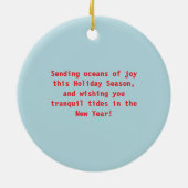Christmas ornament on the beach holiday gift idea (Hinten)