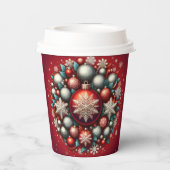 Christmas ornament paper cup. pappbecher (Rückseite)