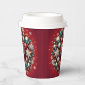 Christmas ornament paper cup. pappbecher (Rechts)
