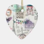Christmas Ornament-Paris Keramik Ornament (Rechts)