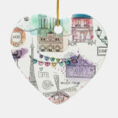 Christmas Ornament-Paris Keramik Ornament (Hinten)