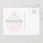 Christmas Ornament PostCard Feiertagspostkarte (Rückseite)
