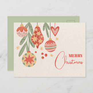 Christmas ornament postkarte