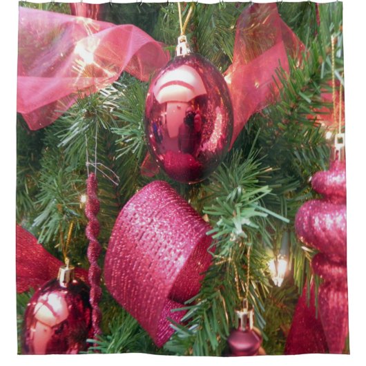 CHRISTMAS ORNAMENT SHOWER CURTAT DUSCHVORHANG (Vorderseite)