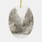 Christmas Ornament Snow Trees Decoration Custom (Vorne)
