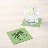 Christmas ornament with bow and pine branch rechteckiger pappuntersetzer (Vor Ort)