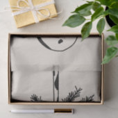 Christmas ornament with bow and pine branch seidenpapier (Geschenk)