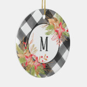 Christmas Ornament with Buffalo Pläd & Missletoe (Rechts)