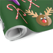 Christmas Ornament Wrapping Paper Geschenkpapier (Rolleneckpunkt)