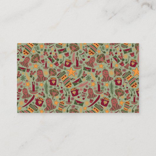 Christmas Ornaments 2 Visitenkarte (Rückseite)