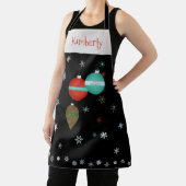 Christmas Ornaments and Snowflakes Schürze (InSitu)