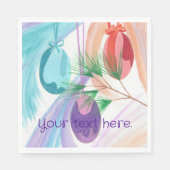 Christmas Ornaments, Custom Paper Napkins Serviette (Vorderseite)