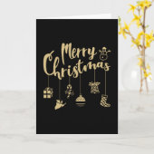 Christmas Ornaments Decoration Merry Christmas Karte (Gelbe Blume)