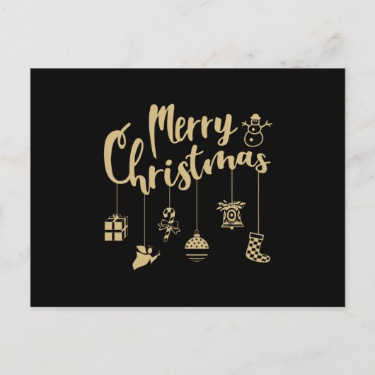 Christmas Ornaments Decoration Merry Christmas Postkarte (Vorderseite)