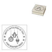 Christmas Ornaments Family Name Gummistempel (Stempel)