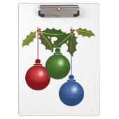 CHRISTMAS ORNAMENTS KLEMMBRETT (Vorderseite)