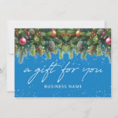 Christmas Ornaments Logo Gift Certificate (Vorderseite)