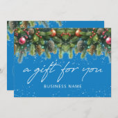 Christmas Ornaments Logo Gift Certificate (Vorne/Hinten)