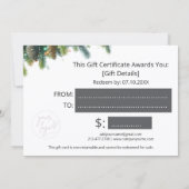 Christmas Ornaments Logo Gift Certificate (Rückseite)