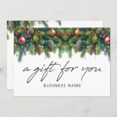 Christmas Ornaments Logo Gift Certificate (Vorne/Hinten)