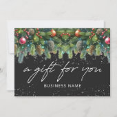 Christmas Ornaments Logo Gift Certificate (Vorderseite)
