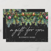 Christmas Ornaments Logo Gift Certificate (Vorne/Hinten)