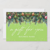 Christmas Ornaments Logo Gift Certificate (Vorderseite)
