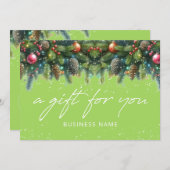 Christmas Ornaments Logo Gift Certificate (Vorne/Hinten)