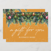 Christmas Ornaments Logo Gift Certificate (Vorne/Hinten)