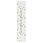 Christmas Ornaments Personalize 14 x 72 Kurzer Tischläufer (Vorderseite)