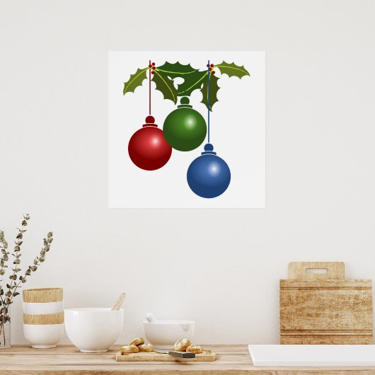 CHRISTMAS ORNAMENTS POSTER (Küche)