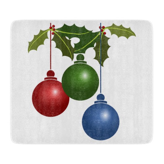 CHRISTMAS ORNAMENTS SCHNEIDEBRETT (Vorderseite)