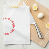 Christmas Ornaments Text Design Geschirrtuch (Viertel Falte)