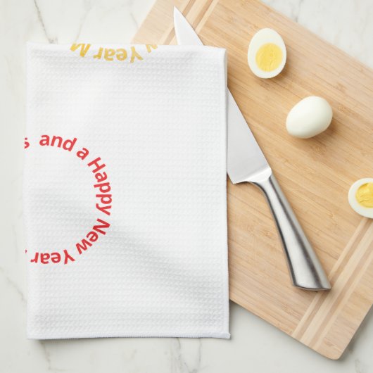 Christmas Ornaments Text Design Geschirrtuch (Viertel Falte)