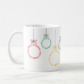 Christmas Ornaments Text Design Kaffeetasse (Links)