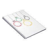 Christmas Ornaments Text Design Notizblock (Rechte Seite)