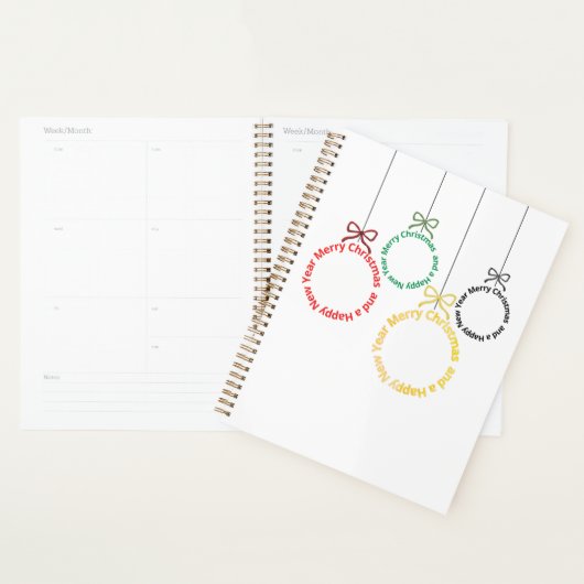 Christmas Ornaments Text Design Planer (Anzeige)